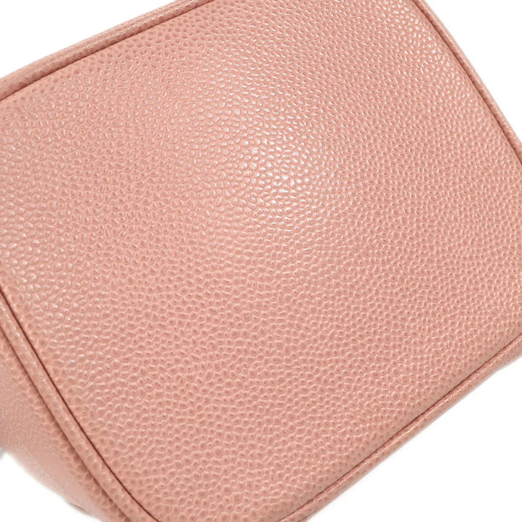Chanel 2003-2004 Timeless Vanity Handbag Pink Caviar