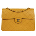 CHANEL 1998 Classic Single Flap Jumbo Camel Caviar