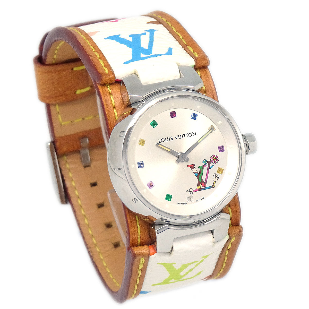 Louis Vuitton × Takashi Murakami Tambour Love Monogram Ref. Q12130