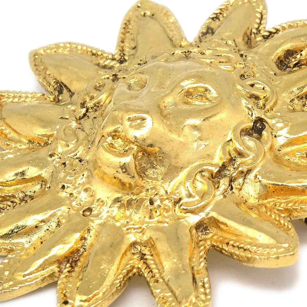 Chanel Lion Pin Corsage Gold