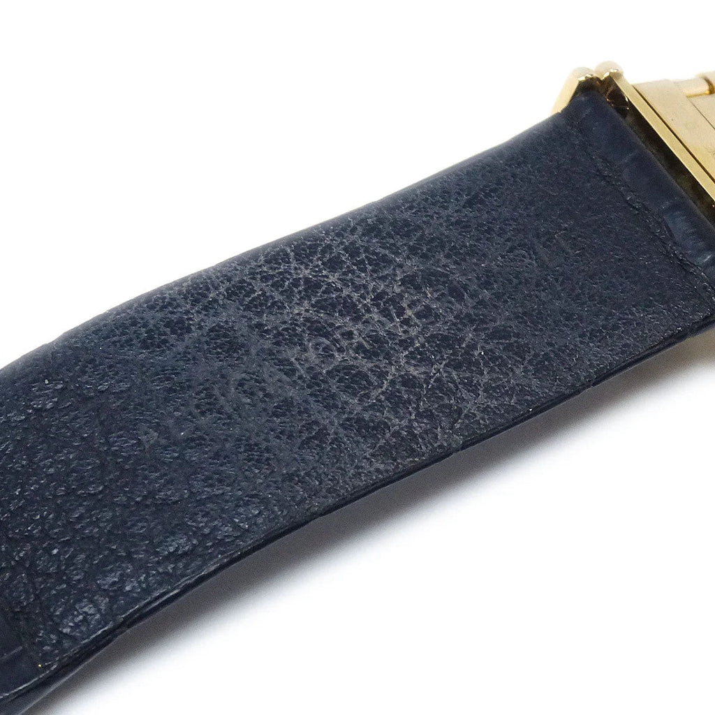 Chanel Mademoiselle Watch Quartz 18KYG Alligator