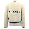 Chanel Fall 1994 logo collarless jacket