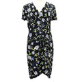Chanel 1997 Spring floral-print draped silk dress #42