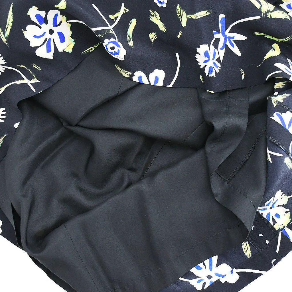 Chanel 1997 Spring floral-print draped silk dress #42
