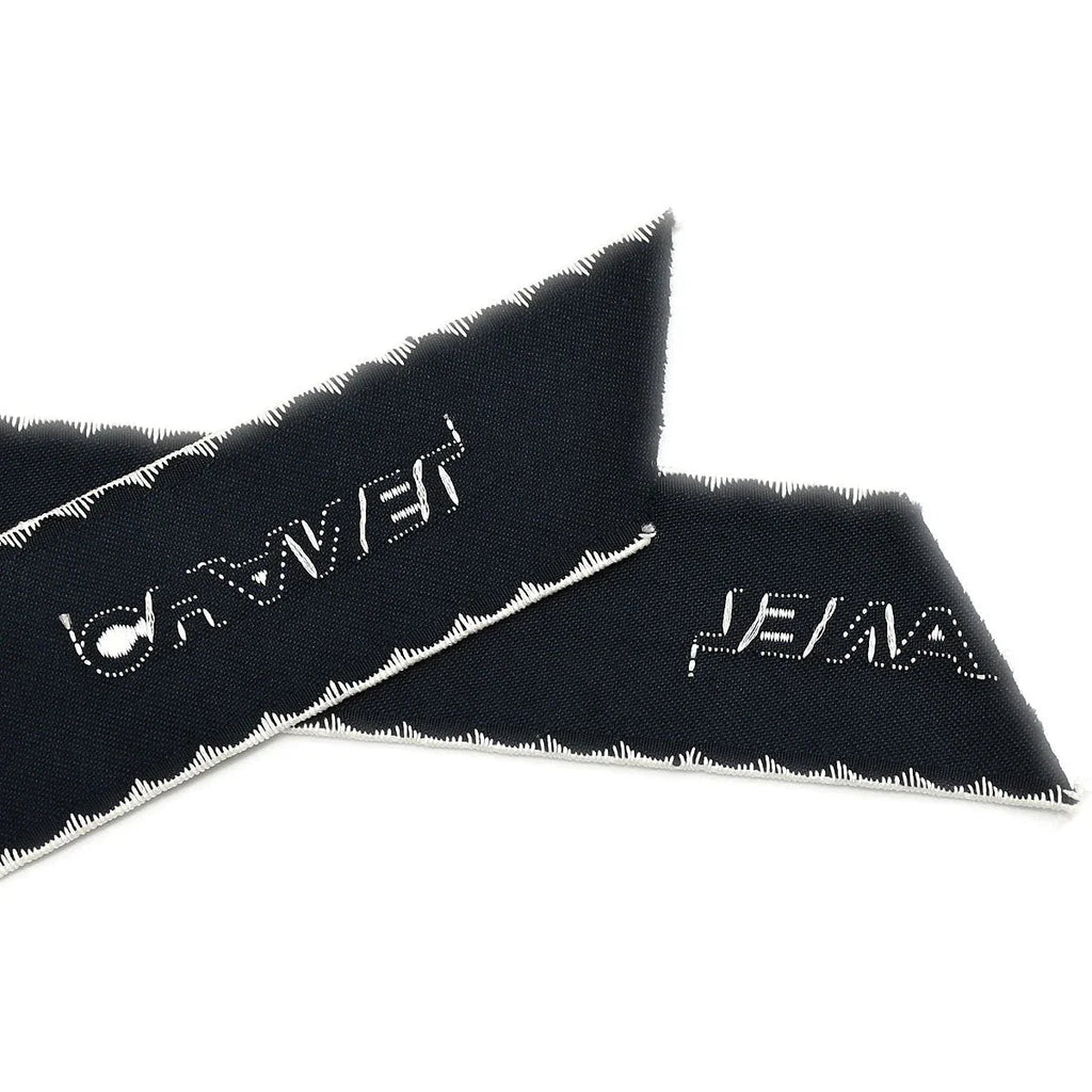 Chanel Ribbon Bow Brooch Pin Corsage Navy