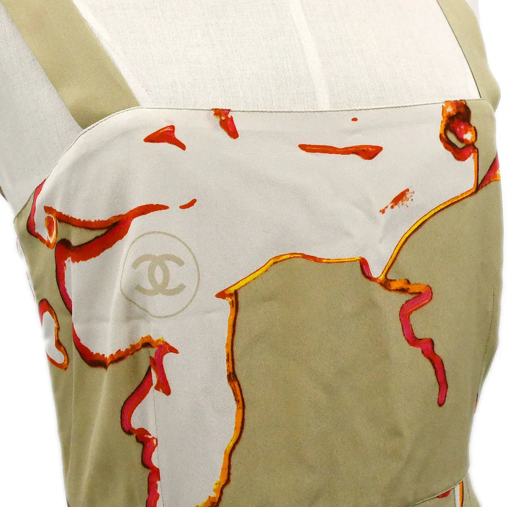Chanel 2000 High Summer abstract-print silk dress #38