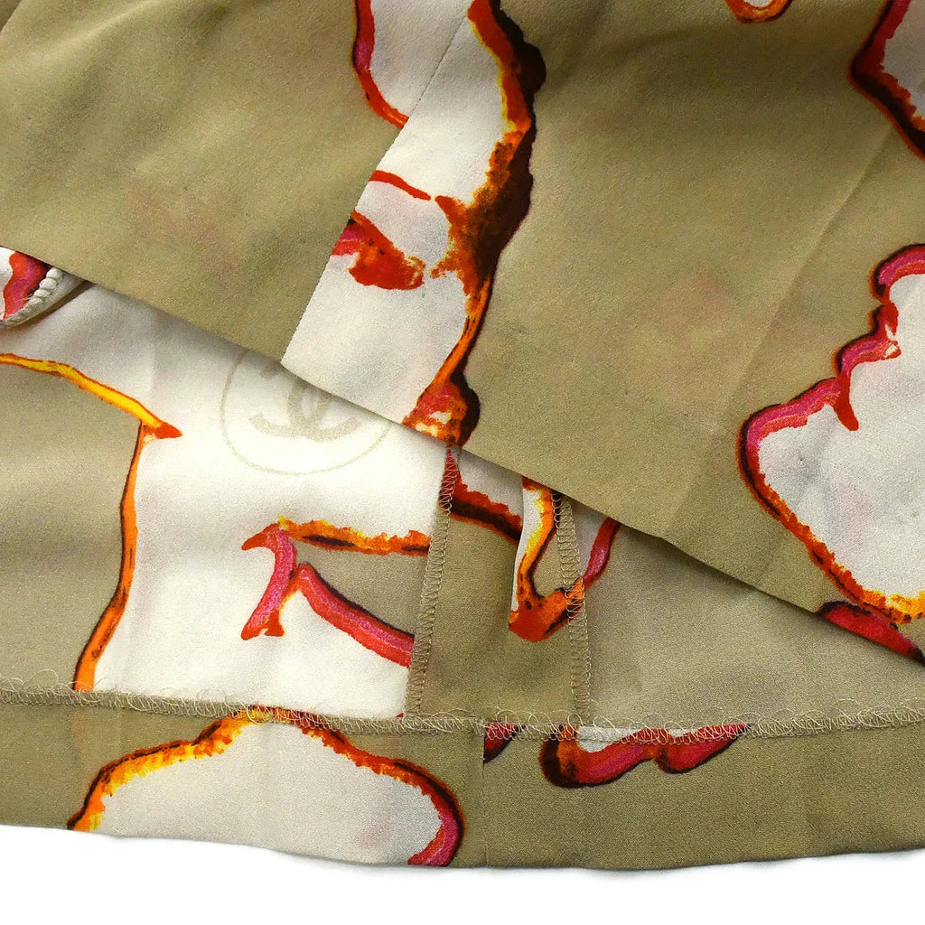 Chanel 2000 High Summer abstract-print silk dress #38