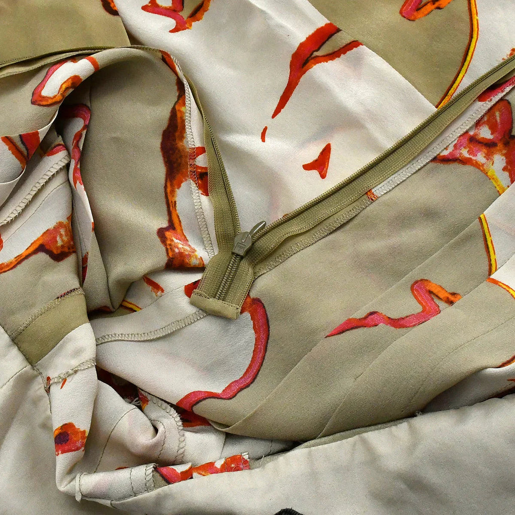 Chanel 2000 High Summer abstract-print silk dress #38