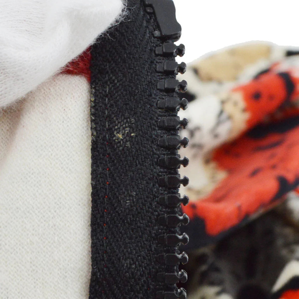 Chanel 2009 Spring Sports line patchwork print collarless jacket #40