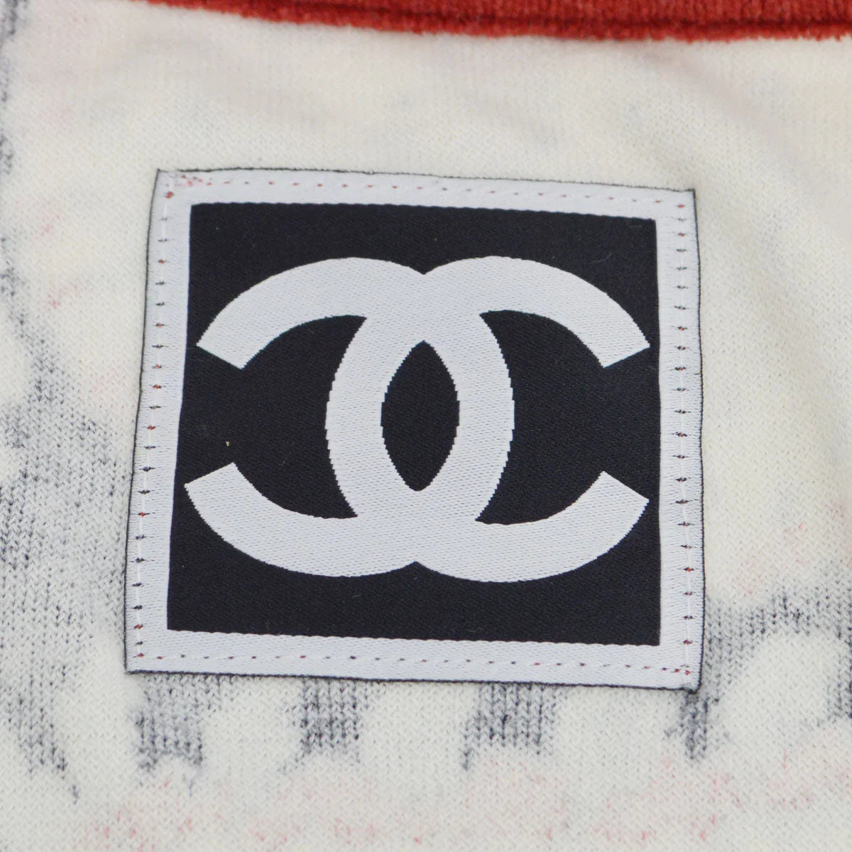 Chanel 2009 Spring Sports line patchwork print collarless jacket #40