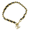 Chanel 1995 Spring Crystal & Gold CC Anklet 95P