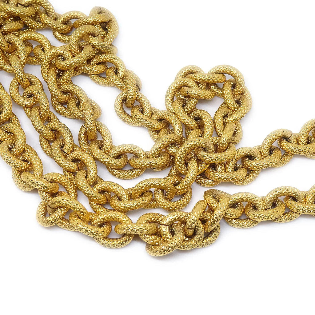 Chanel 1994 Gold Chain Pendant Necklace 6125/3052