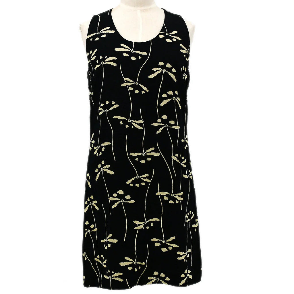 Chanel floral-print shift dress