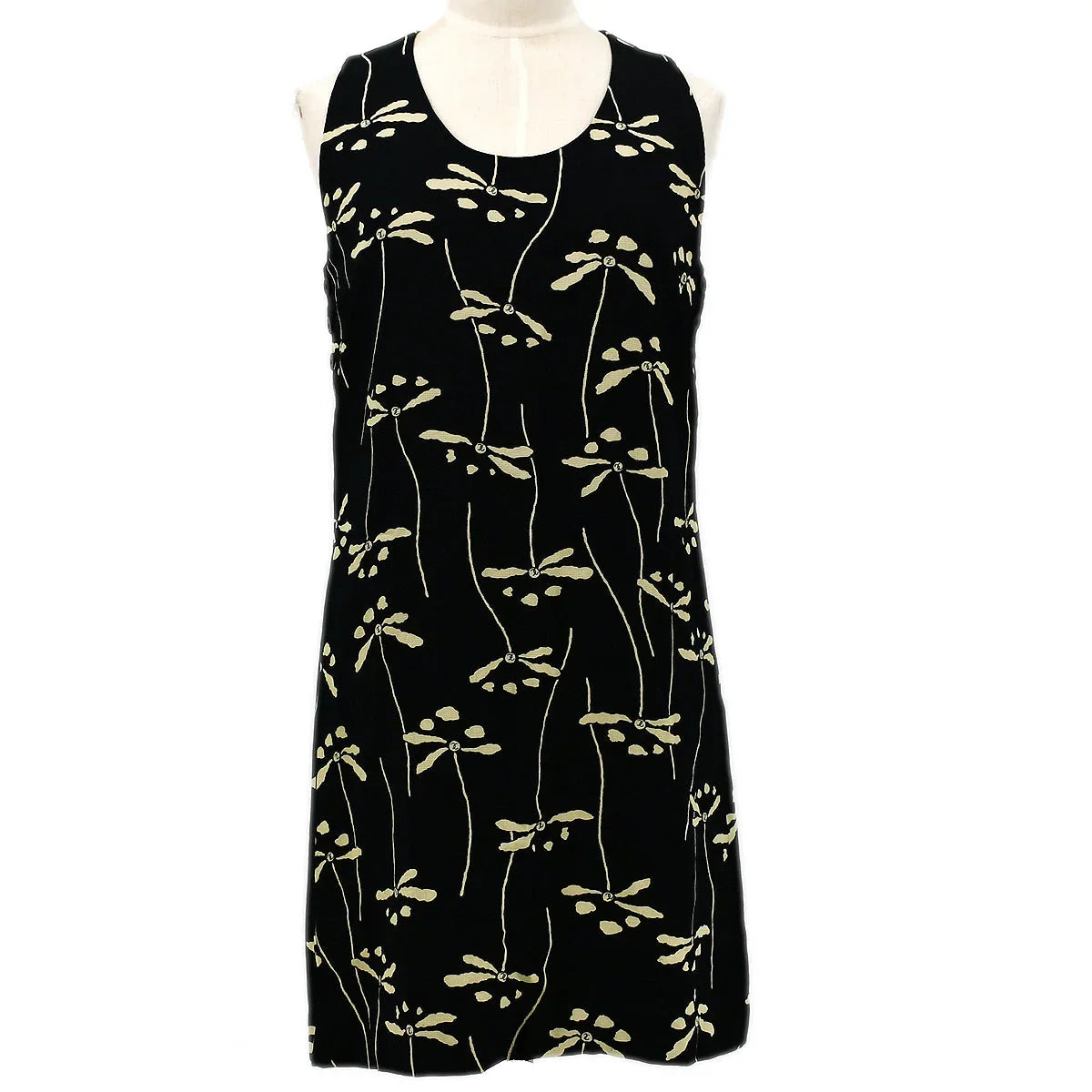 Chanel floral-print shift dress