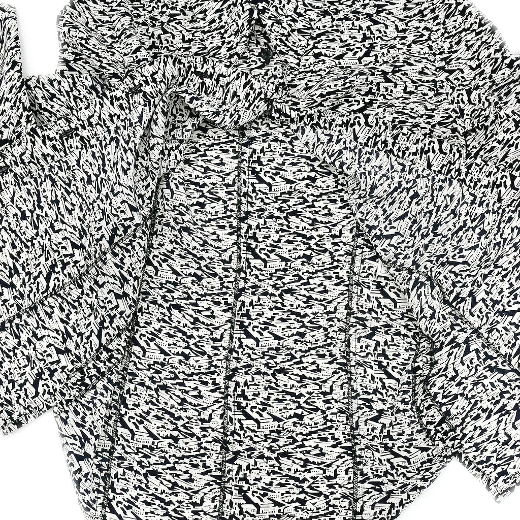 Chanel 2003 cruise city-print silk shirt #34