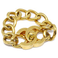 Chanel 1996 Turnlock Gold Chain Bracelet 96A