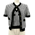 Chanel 1997 Spring tweed knitted top and cardigan #38