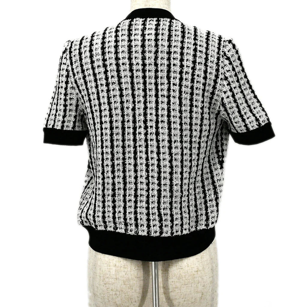 Chanel 1997 Spring tweed knitted top and cardigan #38