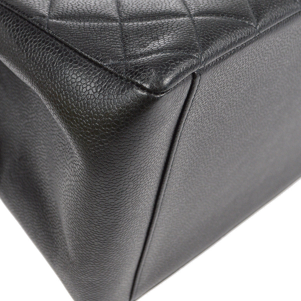 Chanel 1996-1997 Chain Tote Black Caviar