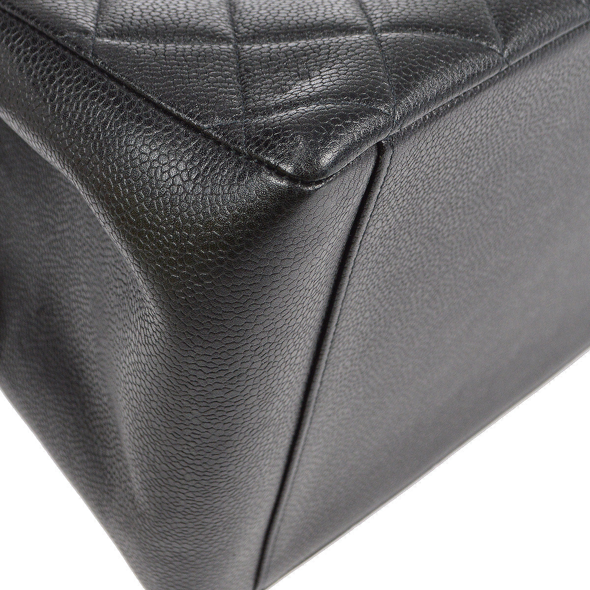 Chanel 1996-1997 Chain Tote Black Caviar