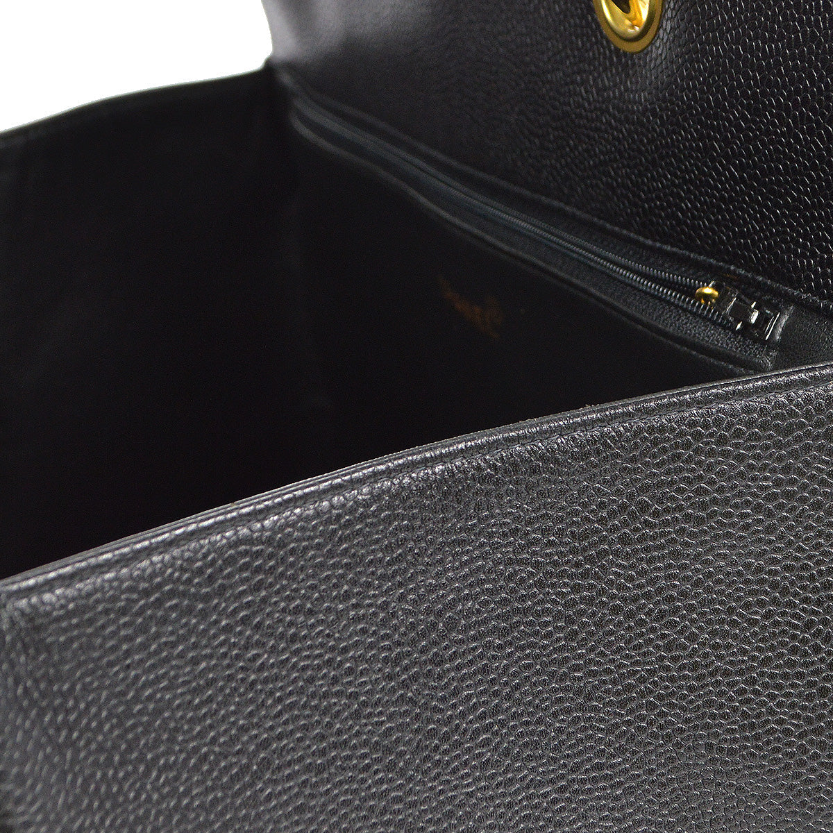Chanel 1996-1997 Chain Tote Black Caviar