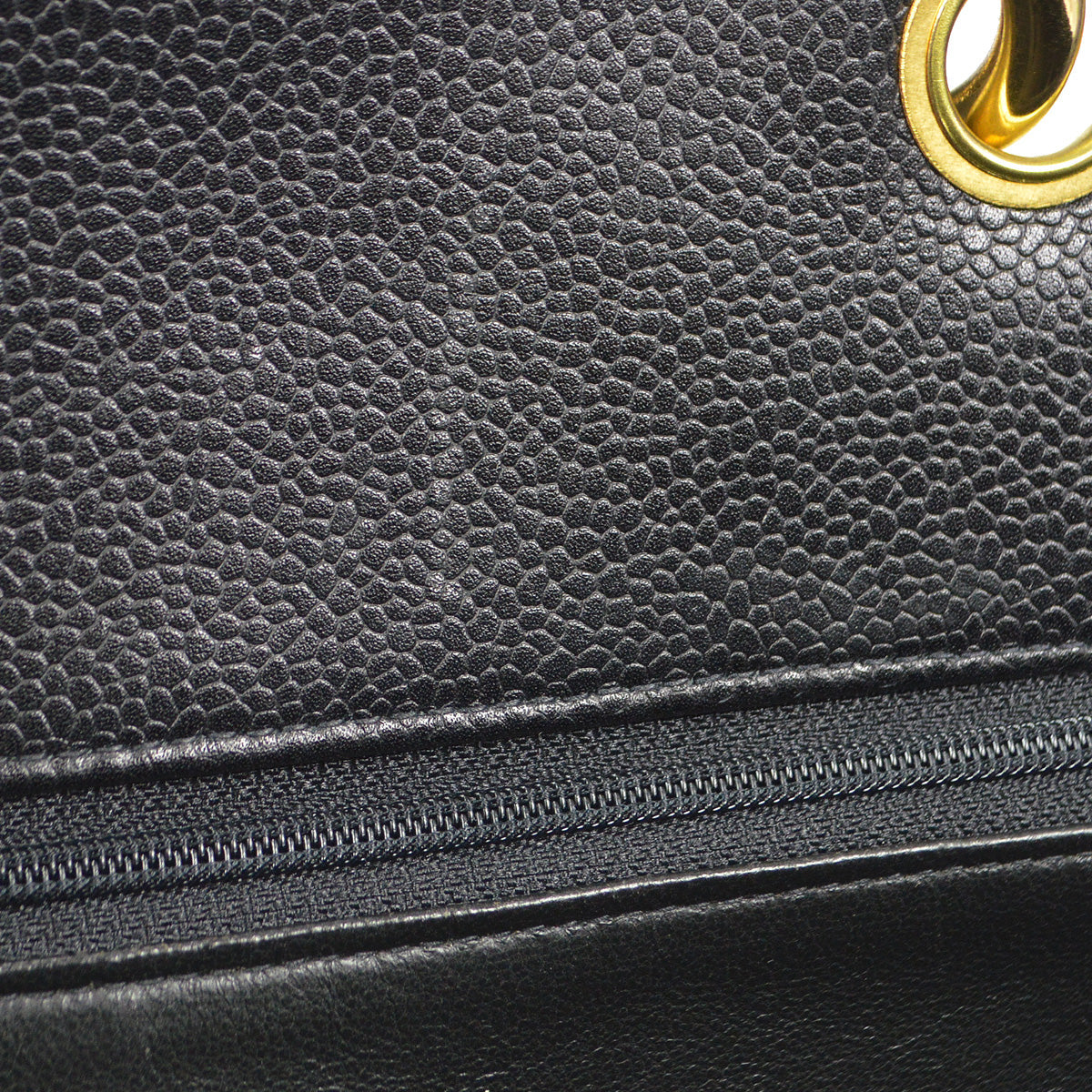 Chanel 1996-1997 Chain Tote Black Caviar