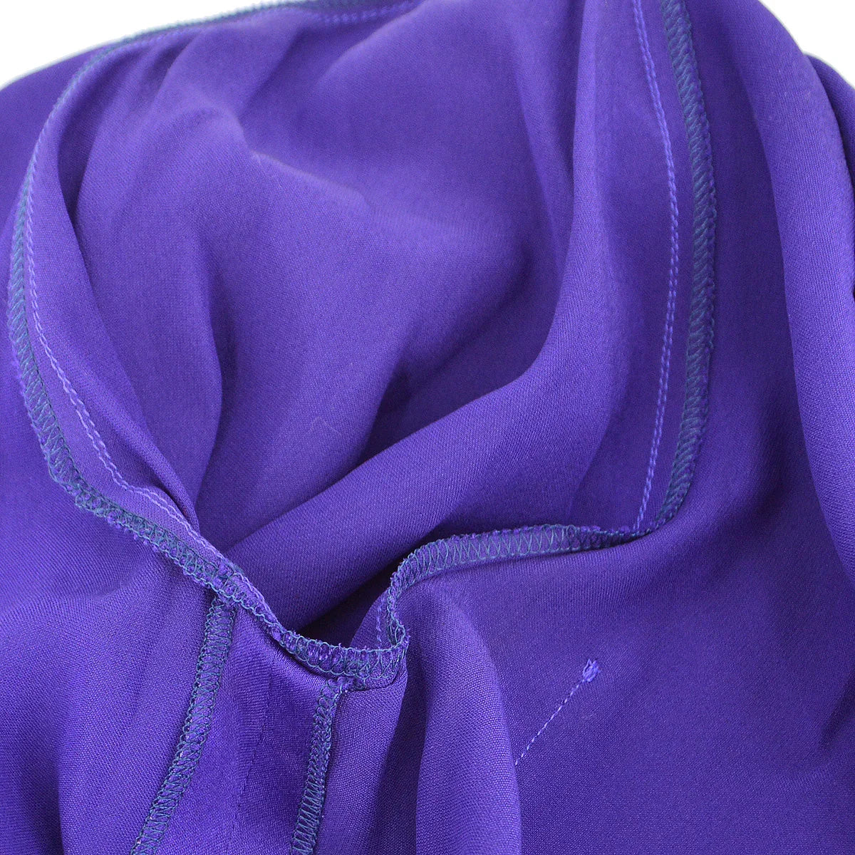 Chanel 1991 logo-buttons collarless silk shirt #38