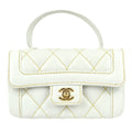 Chanel 2004-2005 * Wild Stitch Handbag White Calfskin