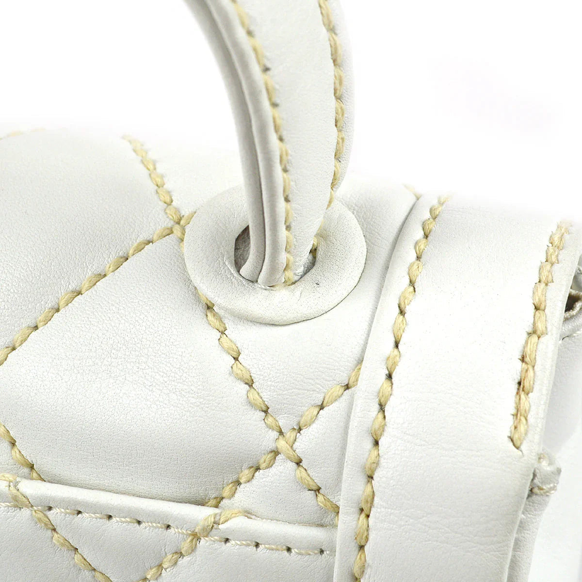 Chanel 2004-2005 * Wild Stitch Handbag White Calfskin