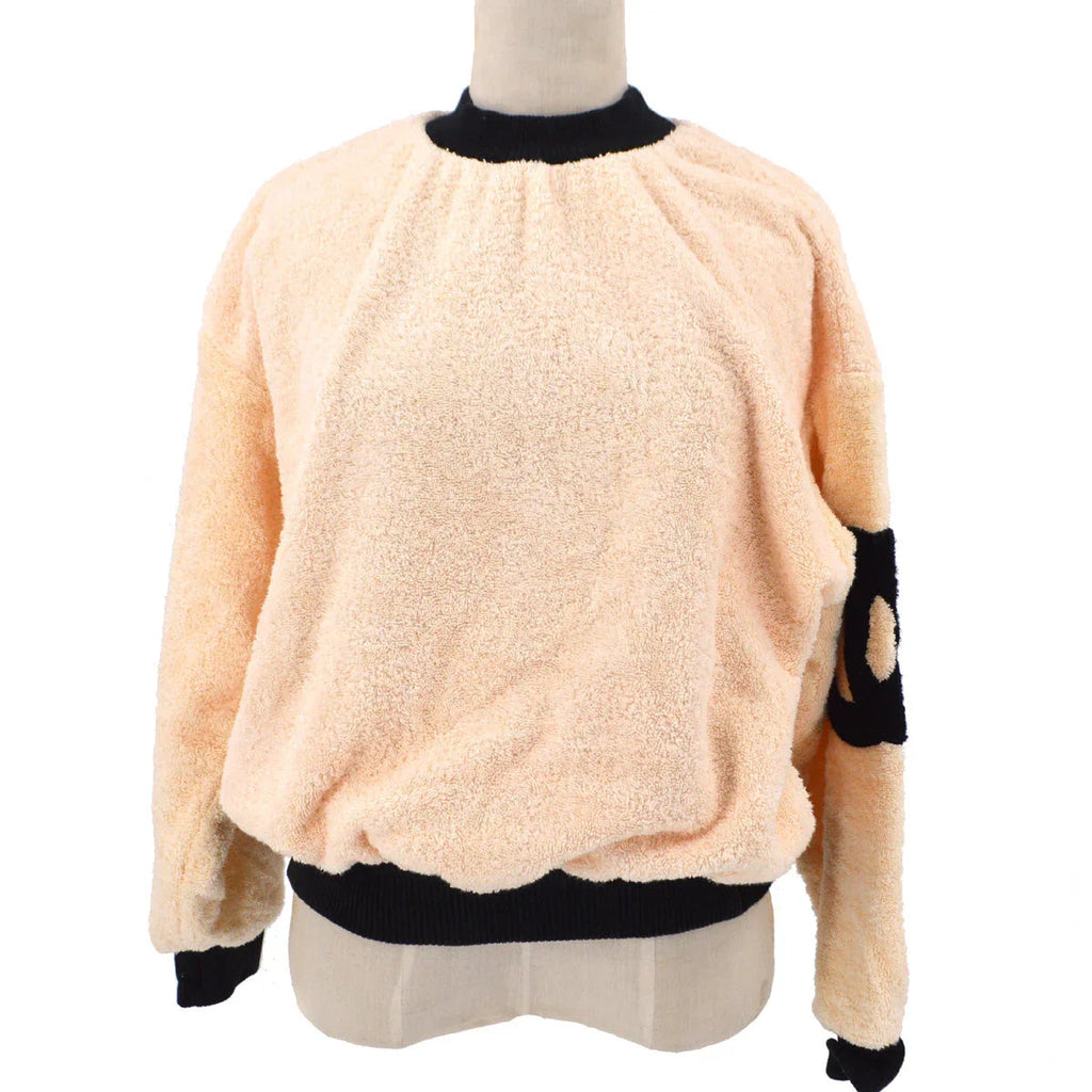 Chanel CC crew-neck fleece sweatshirt