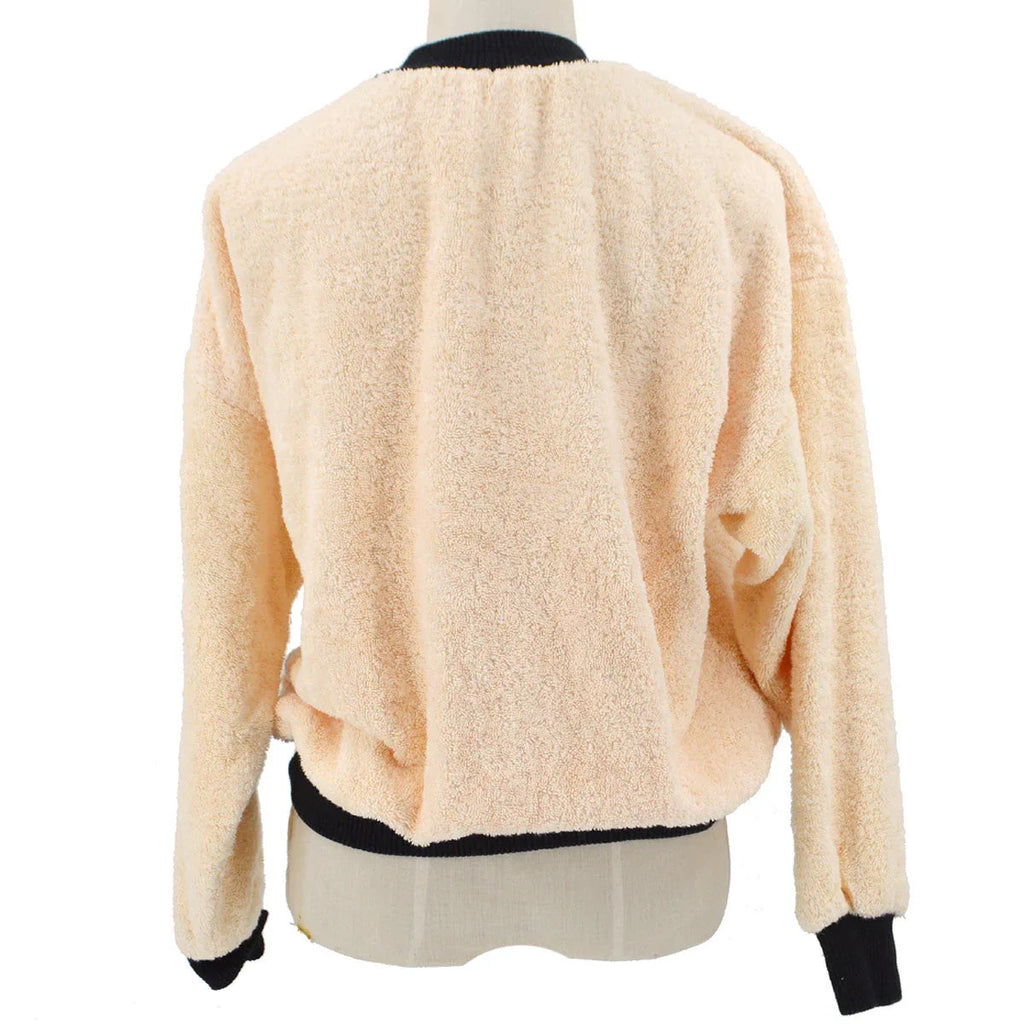 Chanel CC crew-neck fleece sweatshirt