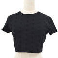 Chanel 1997 Spring CC logo-embroidered cropped T-shirt #42