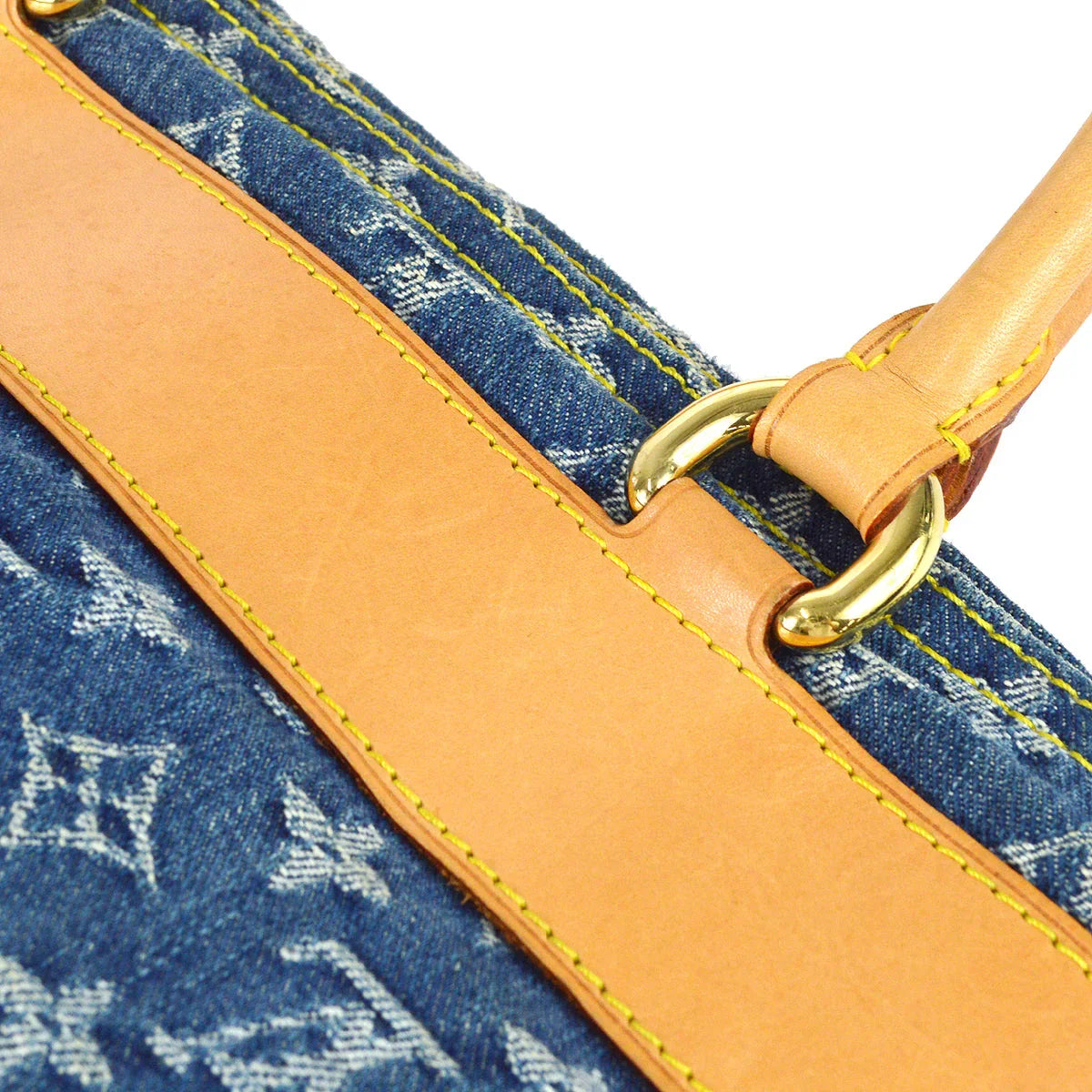 Louis Vuitton 2005 Monogram Denim Flat Shopper M95018