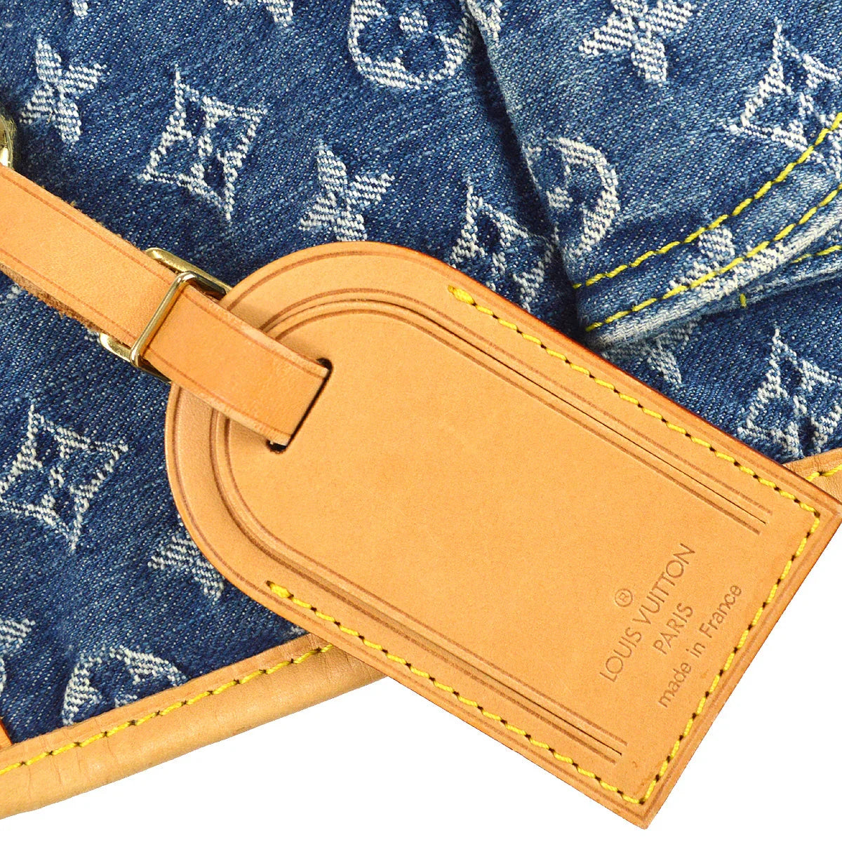 Louis Vuitton 2005 Monogram Denim Flat Shopper M95018