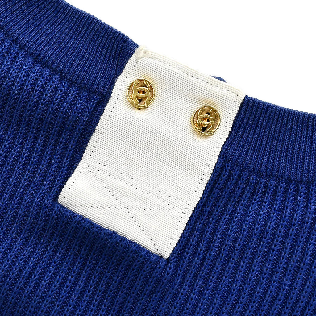 Chanel CC rib-knit top #40