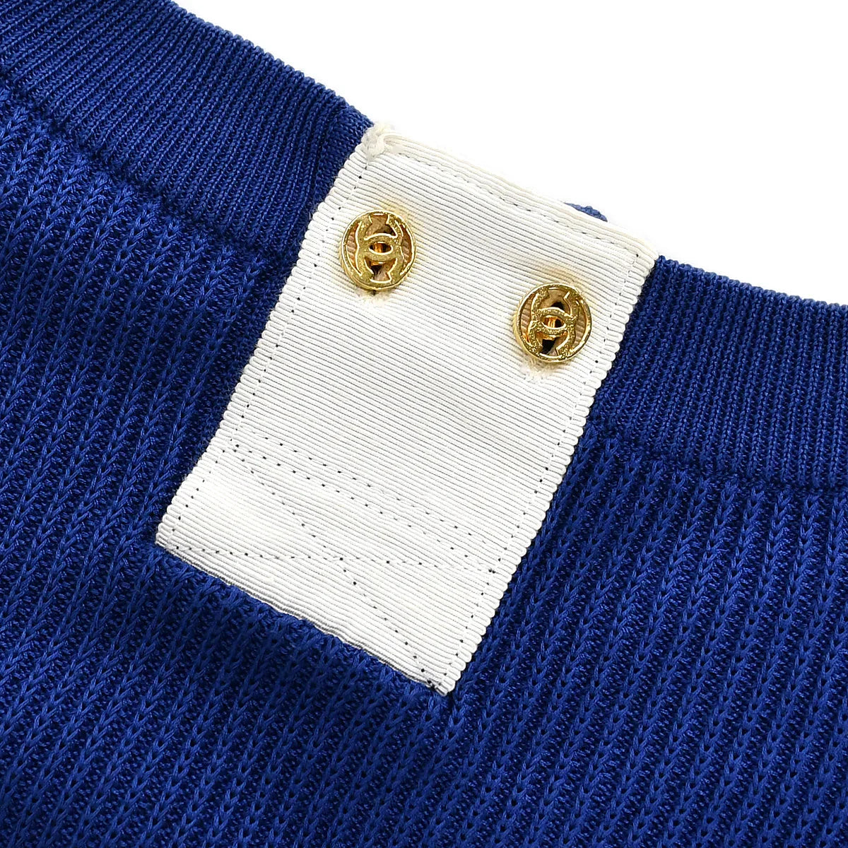 Chanel CC rib-knit top #40