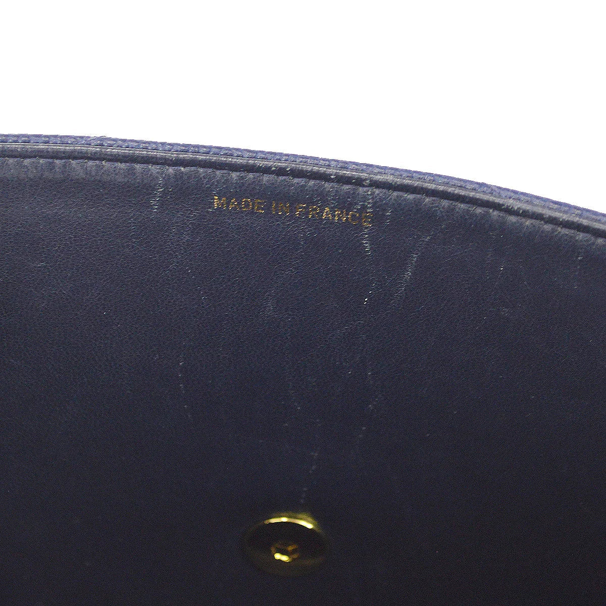Chanel 1994-1996 Navy Caviar Jumbo Chevron Letter Flap Bag