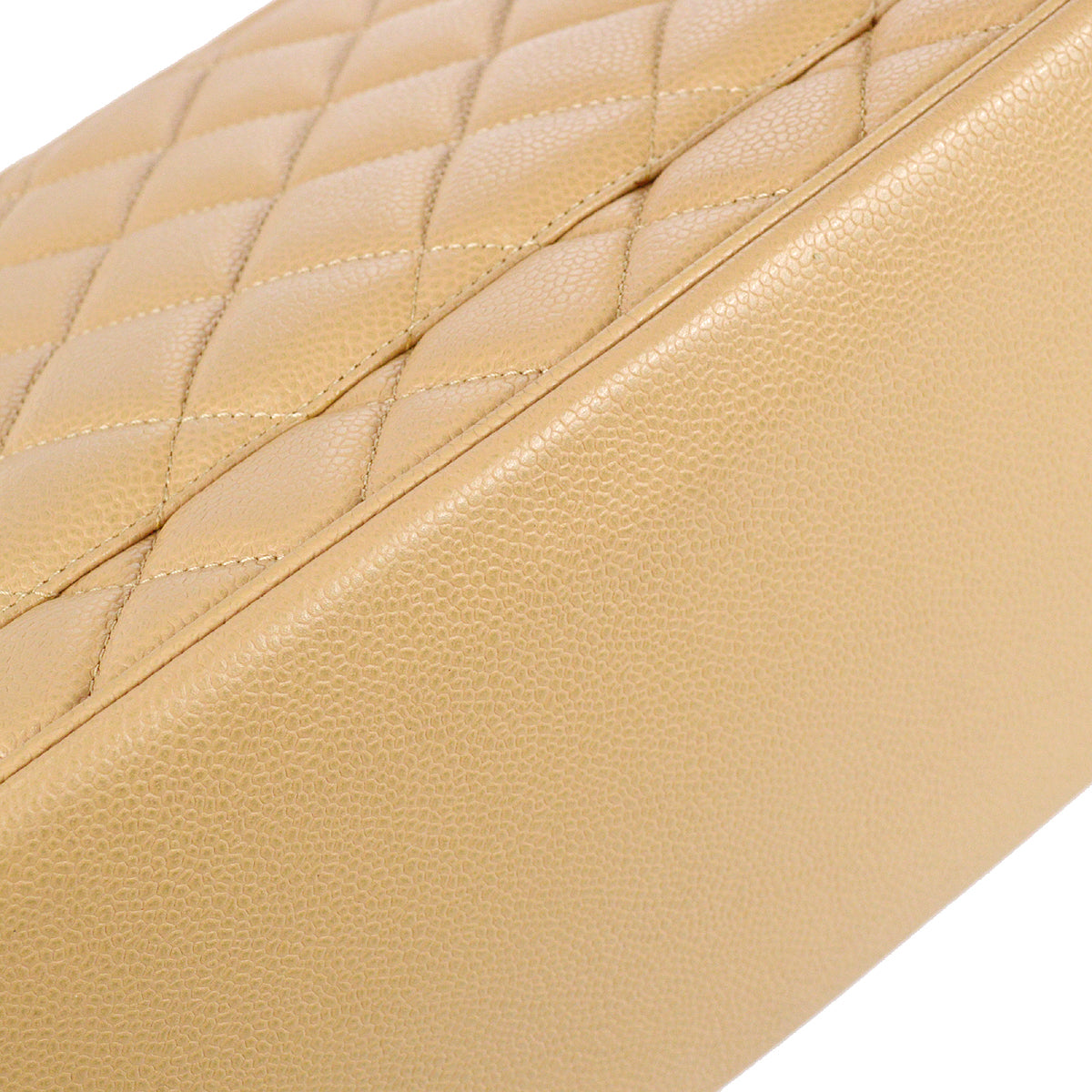 Chanel 2003-2004 Medallion Tote Beige Caviar
