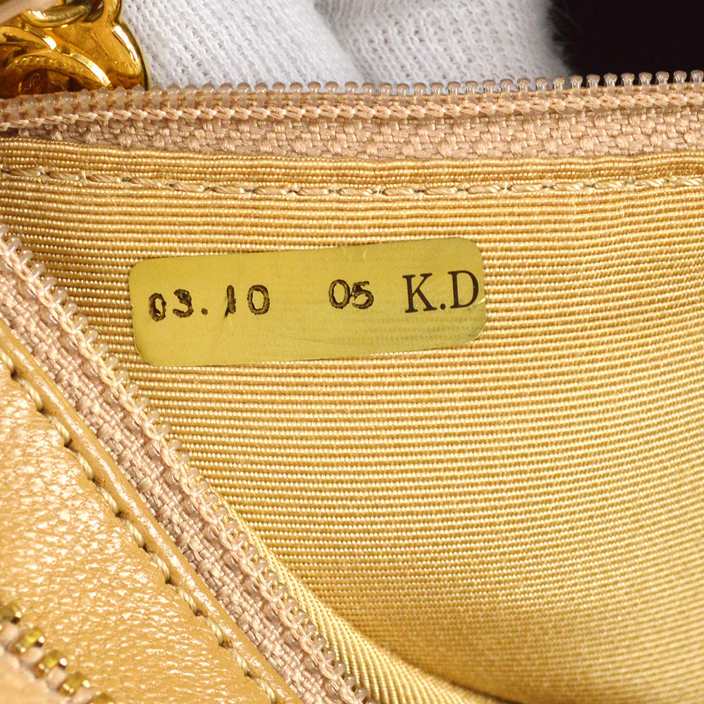 Chanel 2003-2004 Medallion Tote Beige Caviar