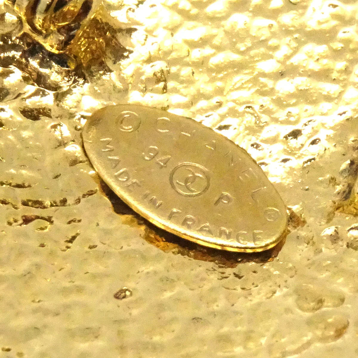 Chanel Medallion Brooch Pin Gold 94P