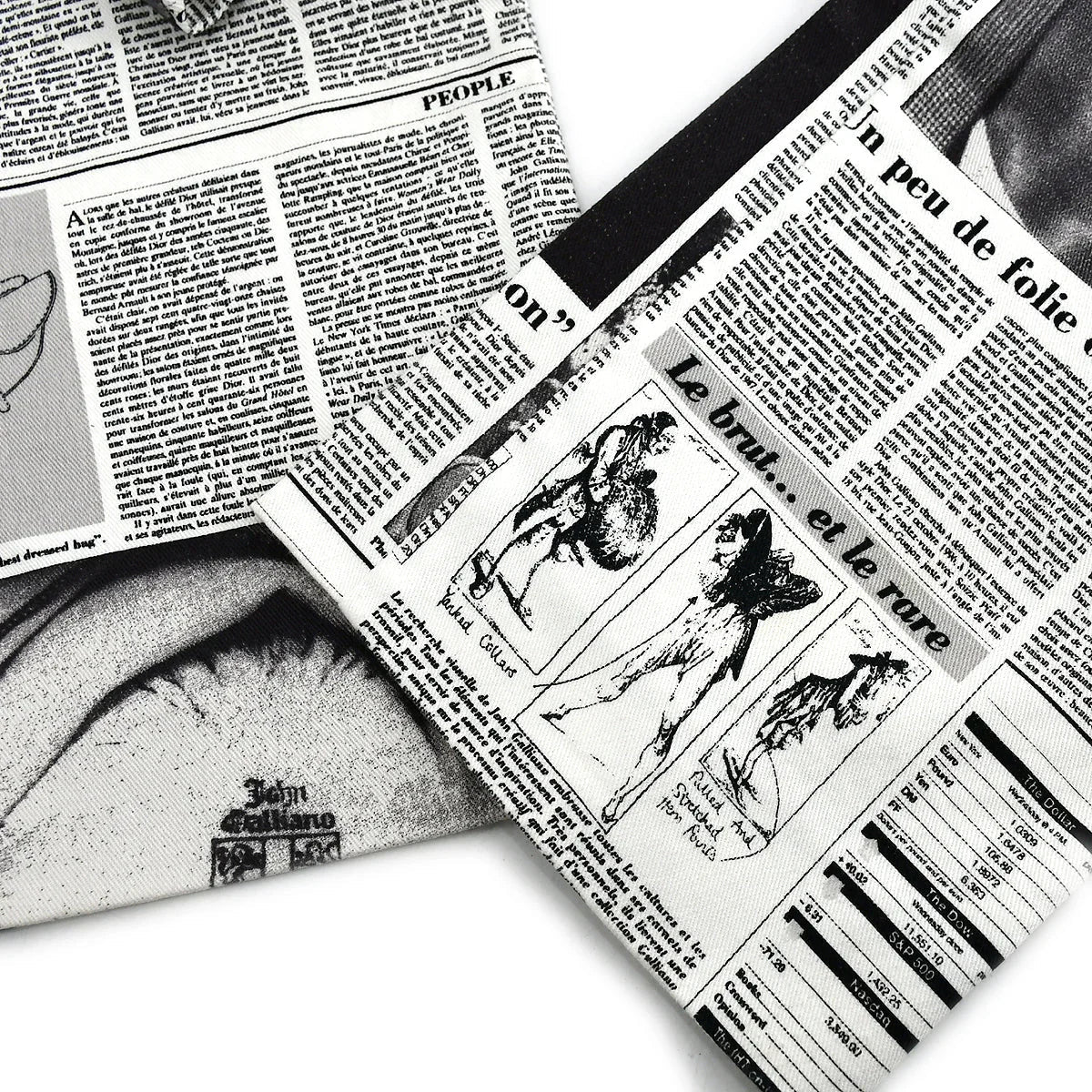 Christian Dior * Fall 2000 John Galliano Newspaper Pants #38