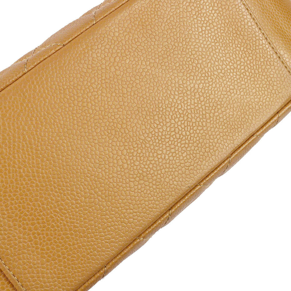 Chanel 2004-2005 Beige Caviar Shoulder Bag