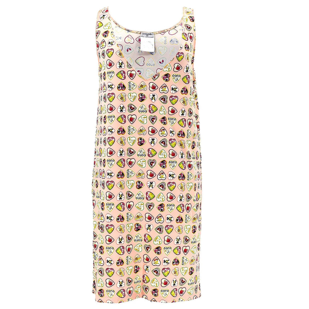 Chanel 2006 Valentine Heart Print Dress #38
