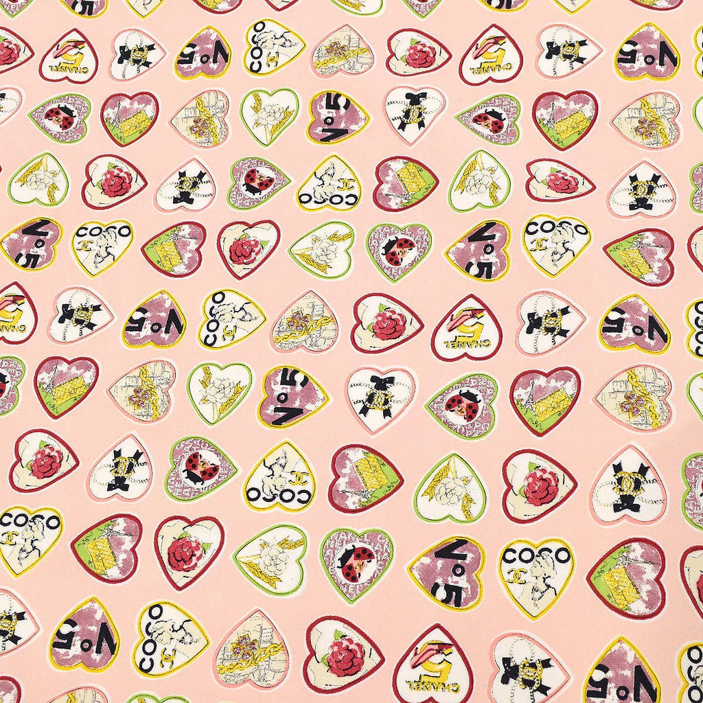 Chanel 2006 Valentine Heart Print Dress #38