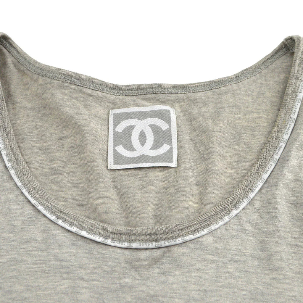Chanel Sport Line Sleeveless Tops Gray 04P #38