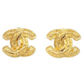 Chanel Quilted CC Earrings Clip-On Large 2459