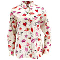 Chanel Lipstick Pattern Cotton Shirt #38