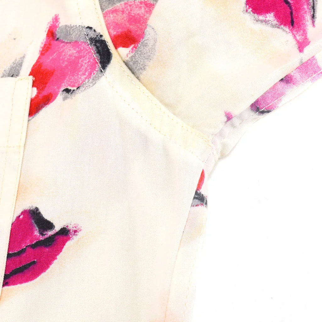 Chanel Lipstick Pattern Cotton Shirt #38