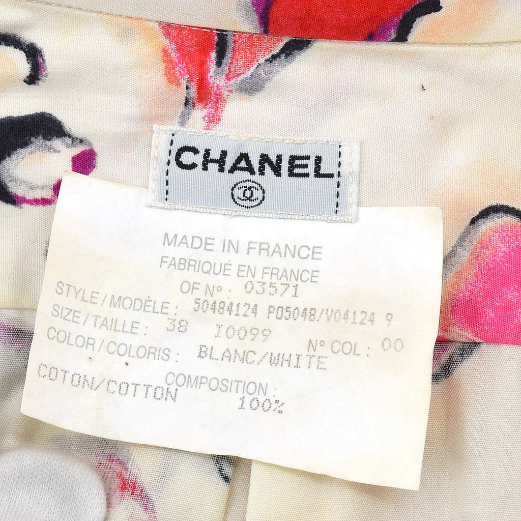 Chanel Lipstick Pattern Cotton Shirt #38