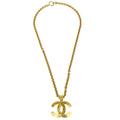 Chanel Gold Chain Pendant Necklace 94P